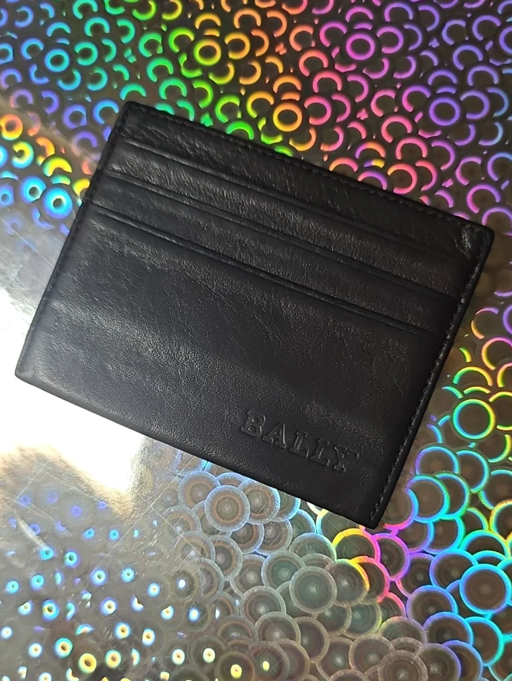 Bally Brown Leather Slim Card Holder